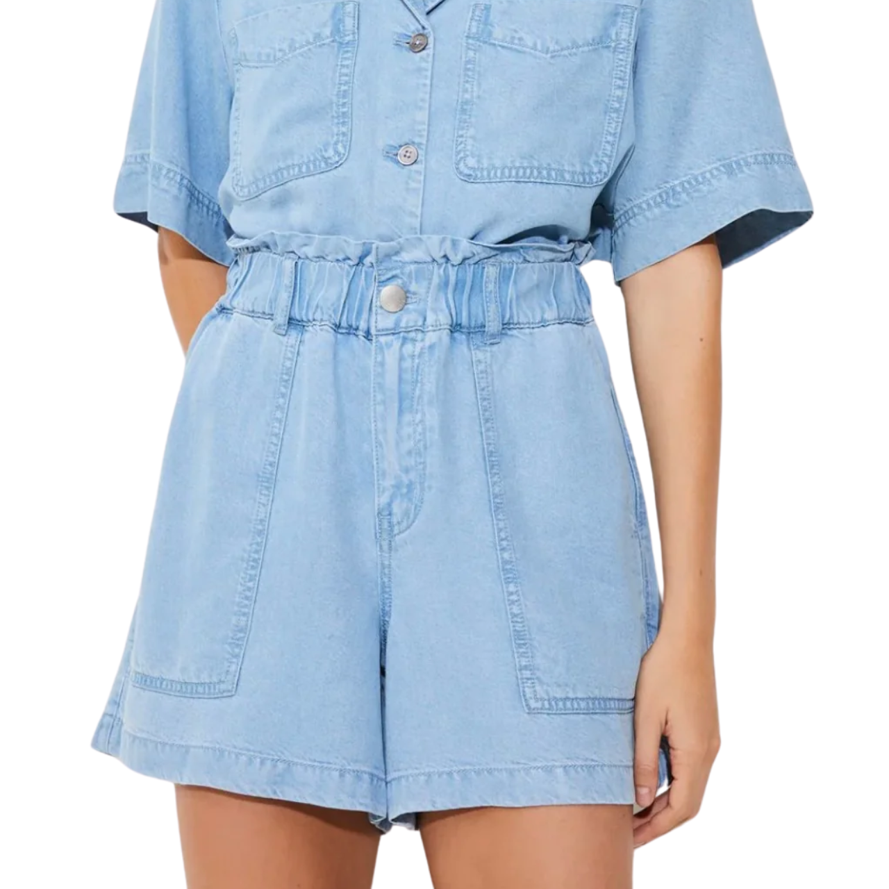 Kiki Shorts Jeans Clair
