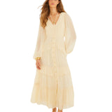 Butter Yellow Maxi Braided Dress