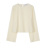 Mirai Ivory Satin Blouse