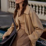 Maddox Short Trench Tan