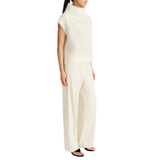 Maggie Ivory Satin Trousers
