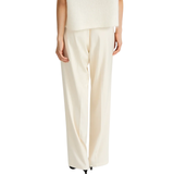 Maggie Ivory Satin Trousers