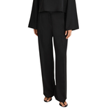 Maggie Black Satin Trousers
