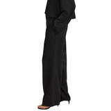 Maggie Black Satin Trousers