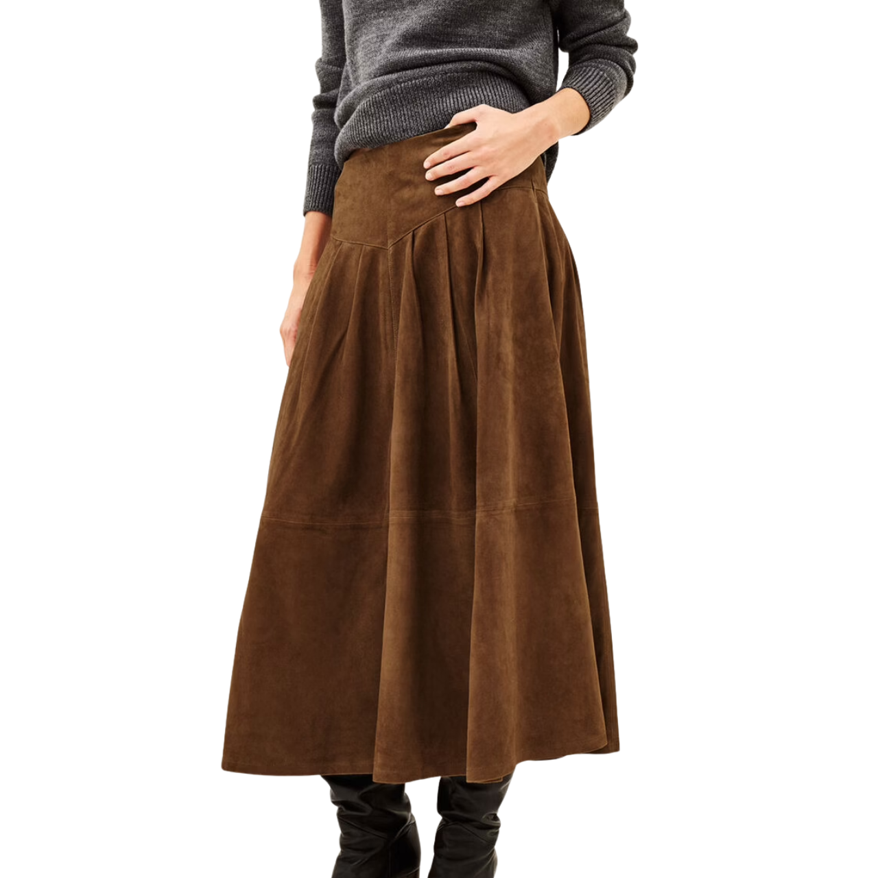 Nolly Suede Skirt Terre