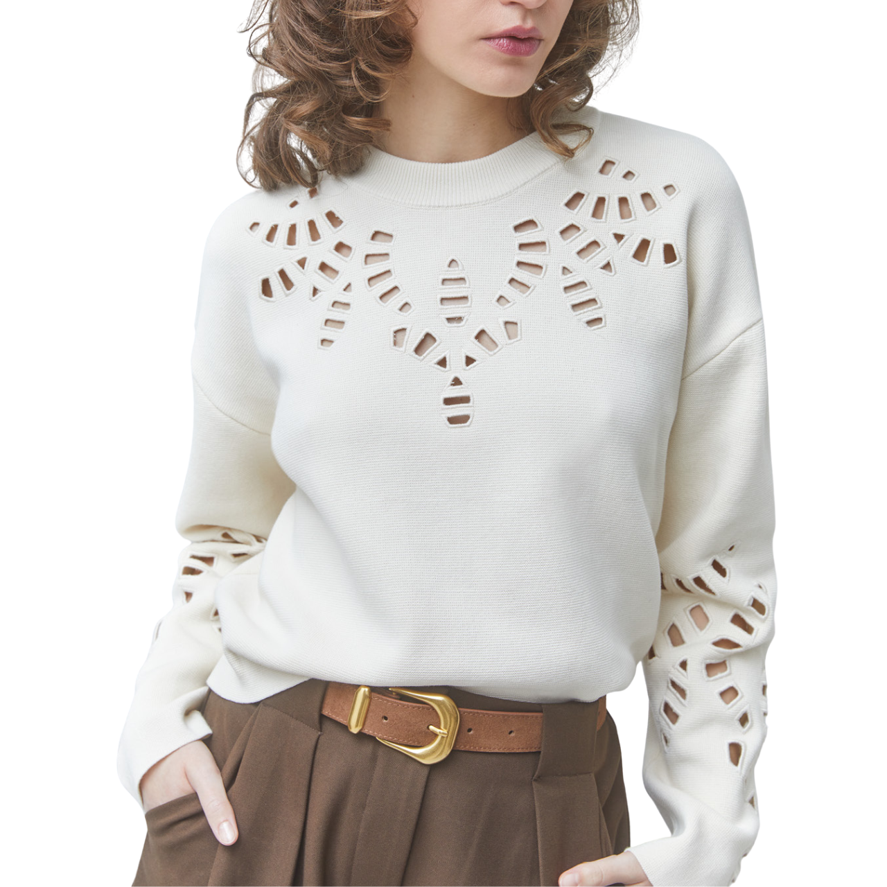 Perika Pull Blanc