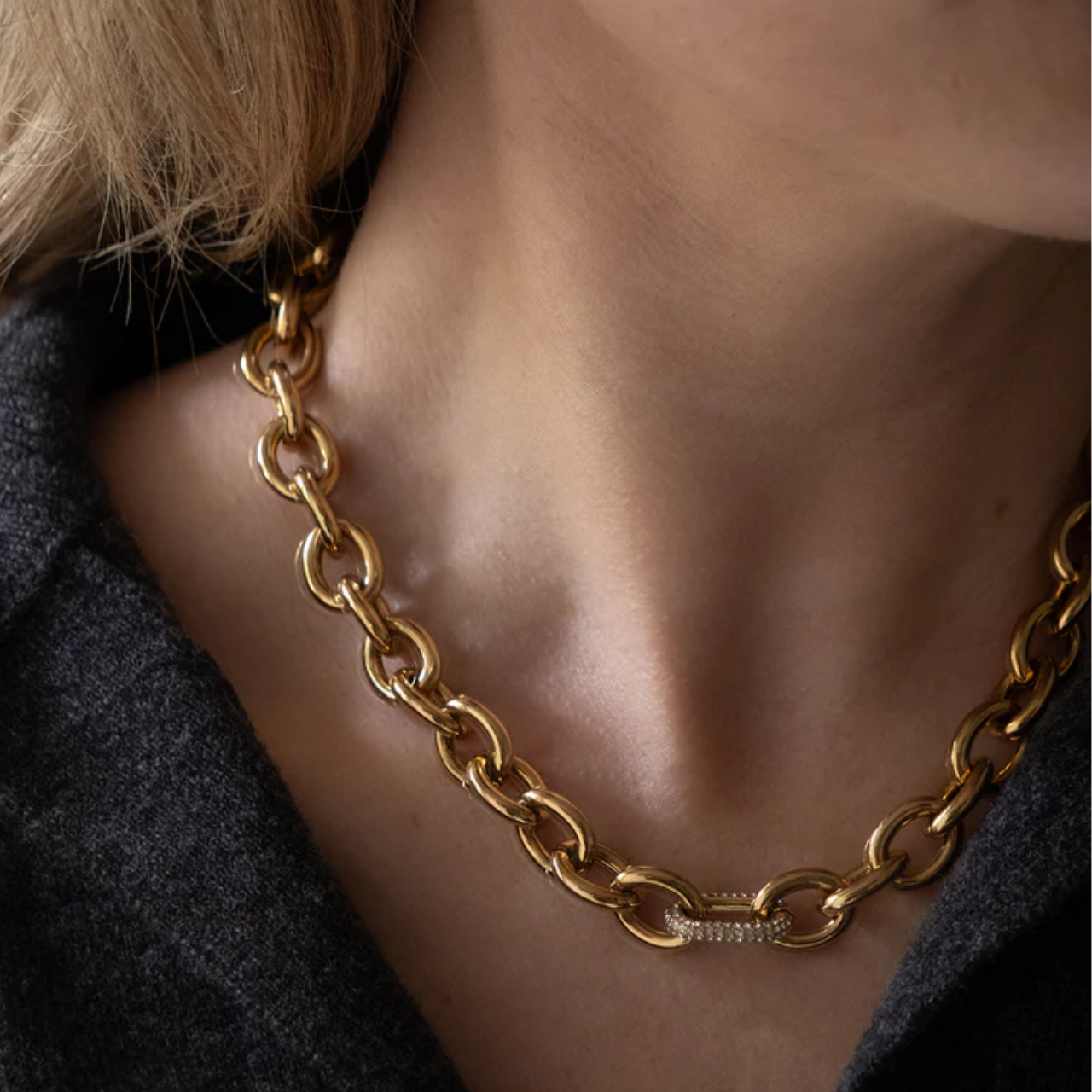 Prism Necklace Gold