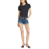 Ringer Baby Tee Navy