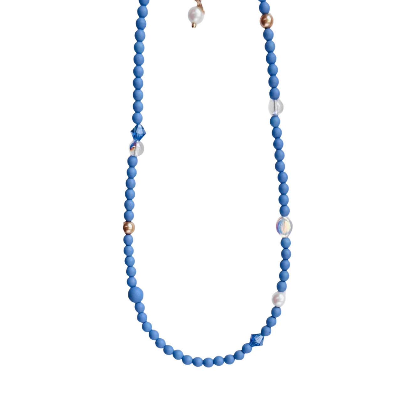 Sherbet Drop Blue  Necklace