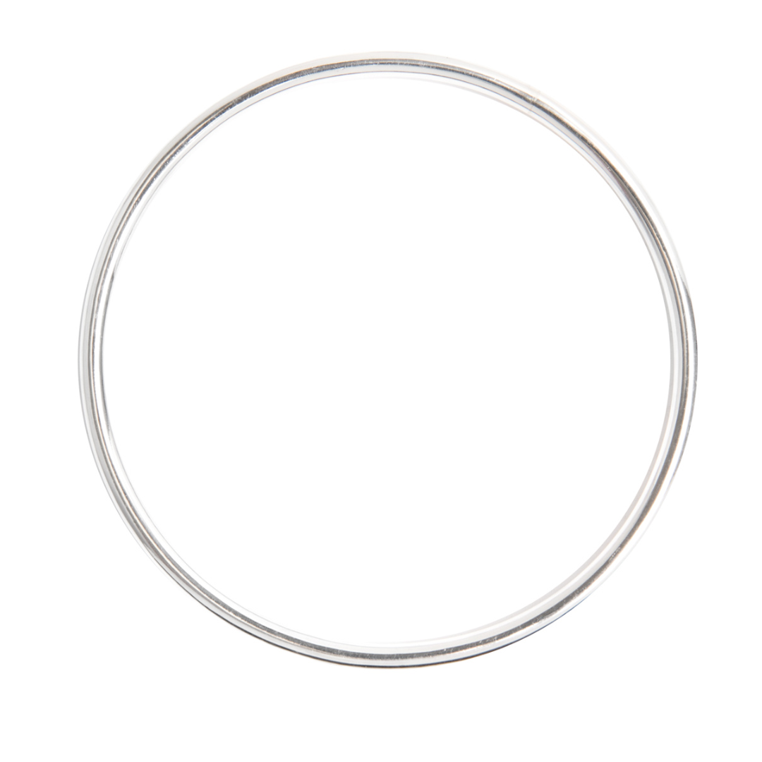 Small Silver Plain Bangle 6cm