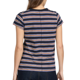 The Slub Stripe Tee Salute Gold