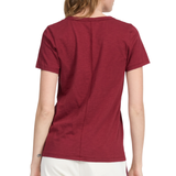 The Slub Vee Tee Pomegranate