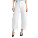 The Bubble Crop Jeans Frey White