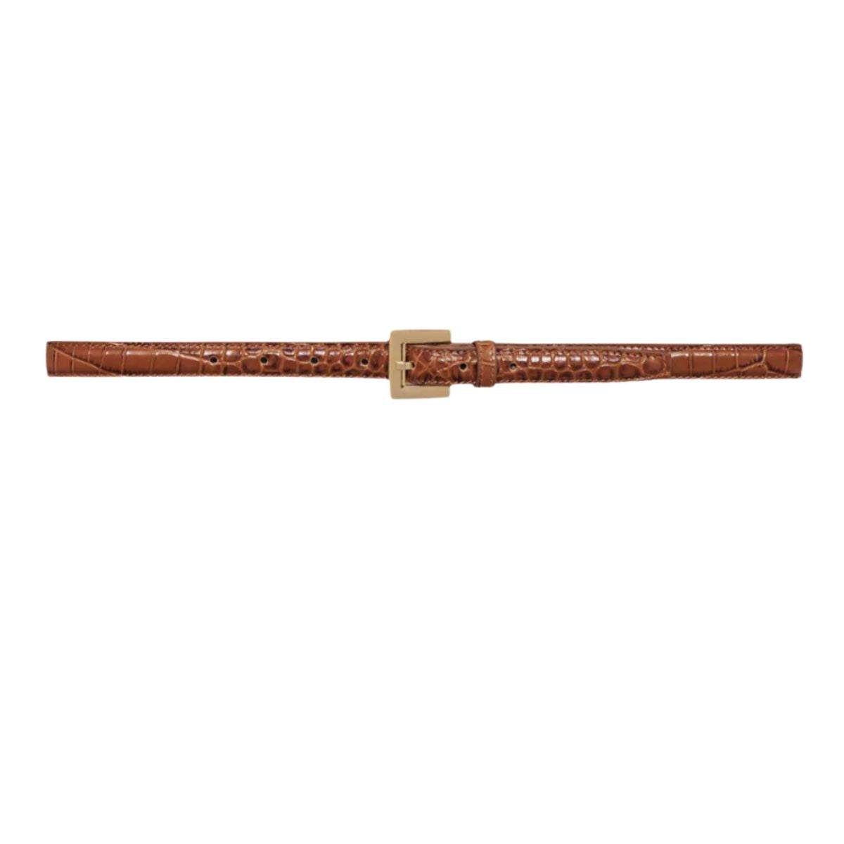 Nicola Belt Embossed Brown