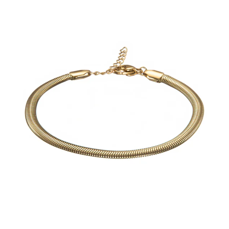 Silique Herringbone Bracelet Gold