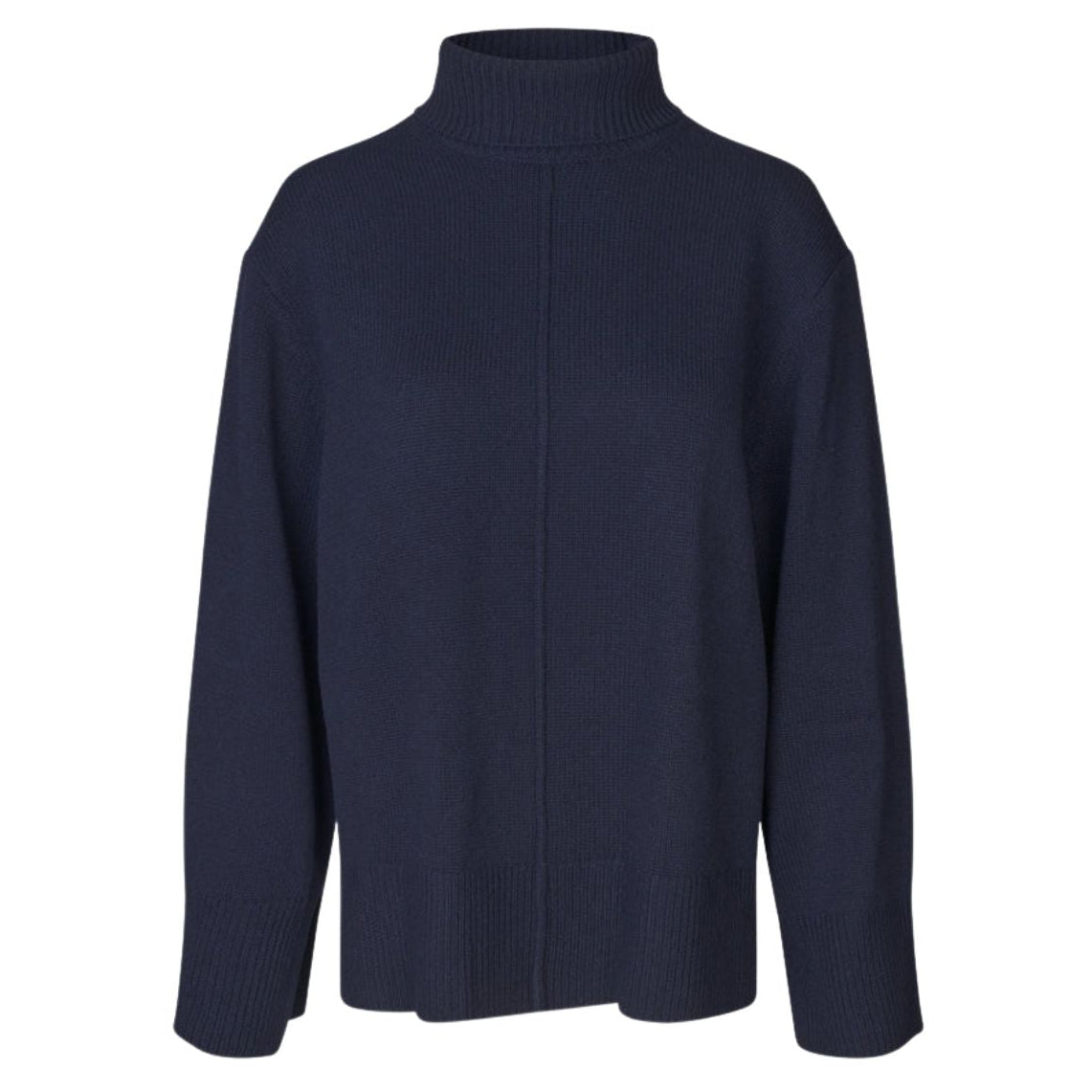 Alpha Knit Slit T-Neck Night Sky