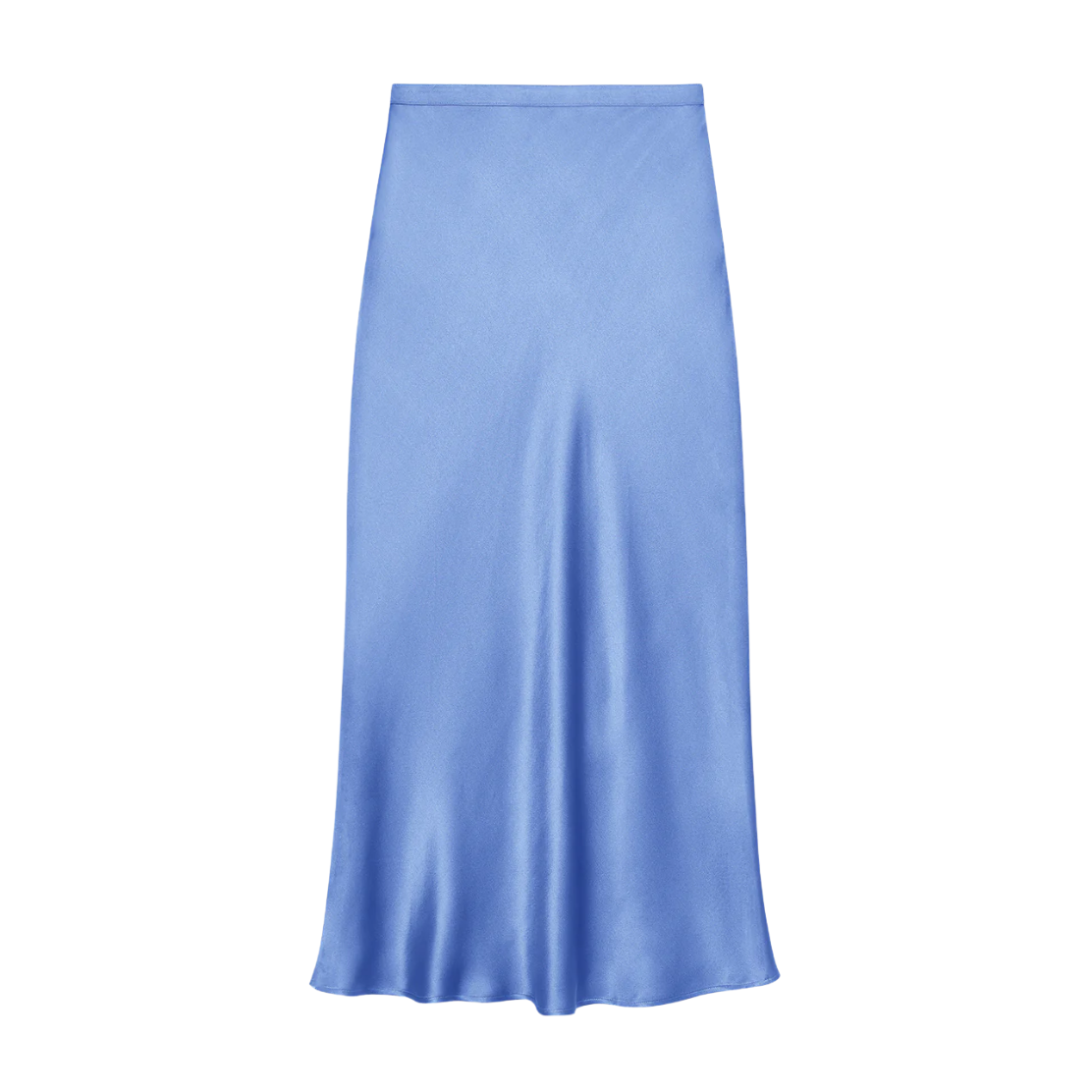 Bar Silk Skirt Storm Blue