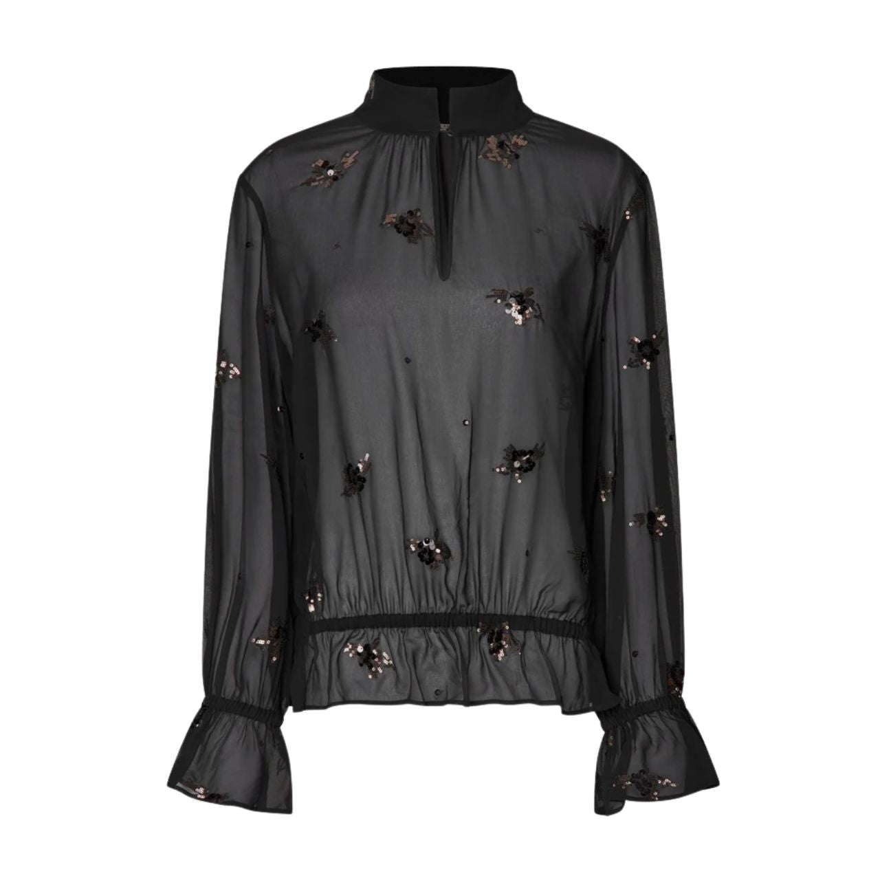 Luma Sequin Blouse Black