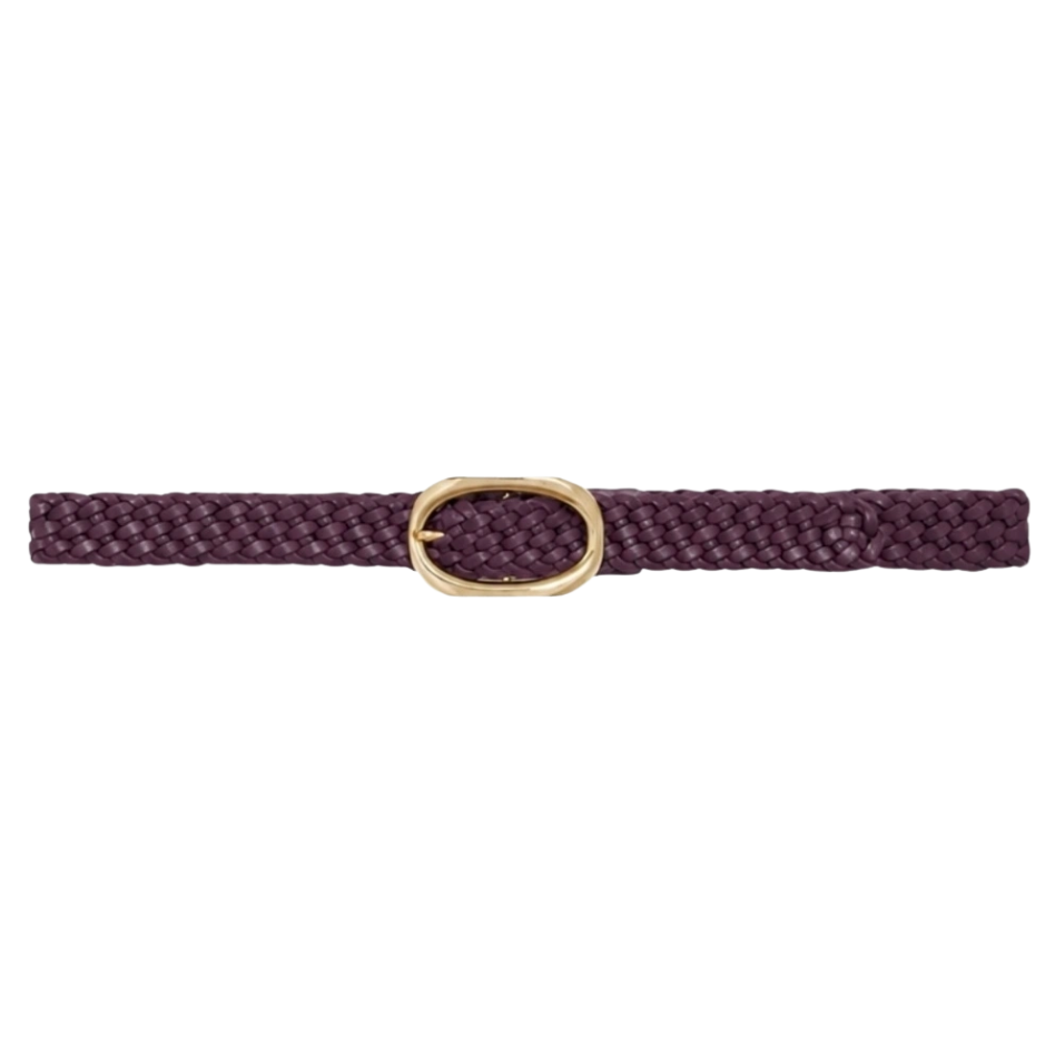 Signature Link Braided Belt Fig