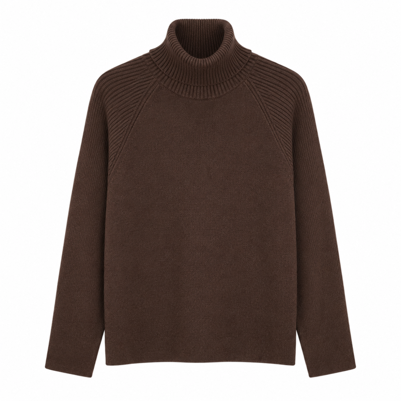 Chocolate Mousse Turtleneck Jumper