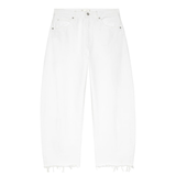 The Bubble Crop Jeans Frey White