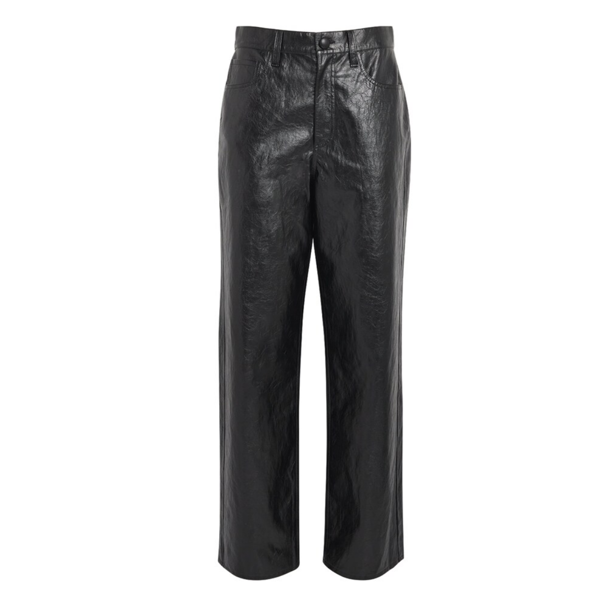 Faux Leather Shea Pants Black