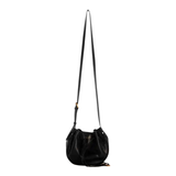 River Crossbody Bag Black Leather