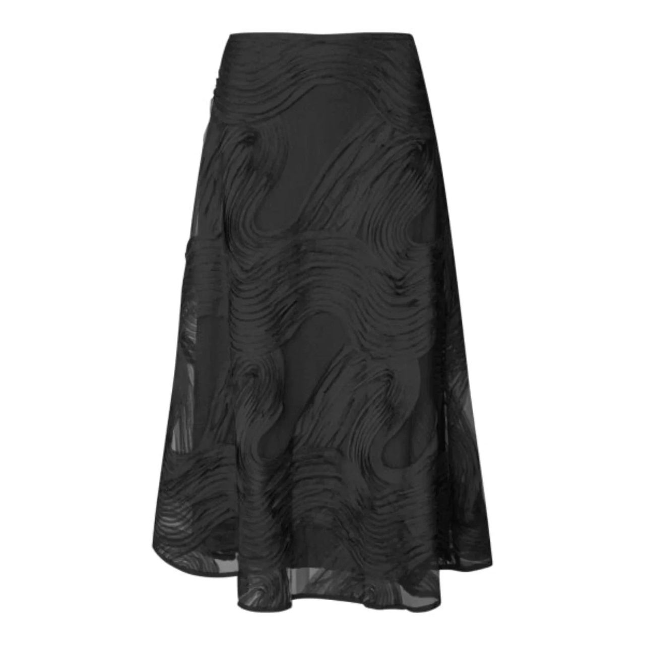 Soalie Black Mid-Length Skirt