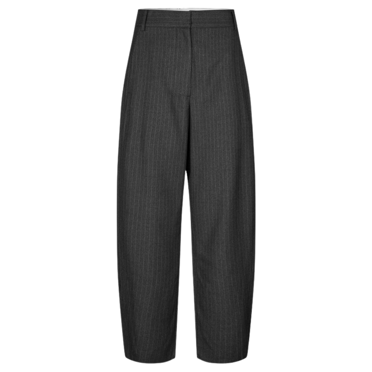 Vienne Barrel Trousers Dark Grey Melange