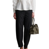 Vienne Barrel Trousers Dark Grey Melange