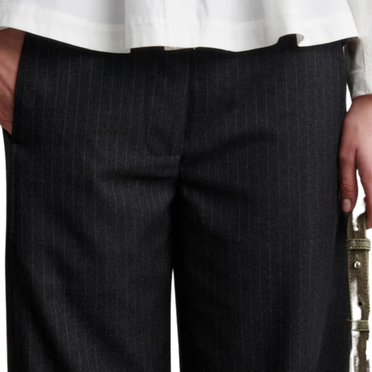 Vienne Barrel Trousers Dark Grey Melange