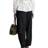 Vienne Barrel Trousers Dark Grey Melange