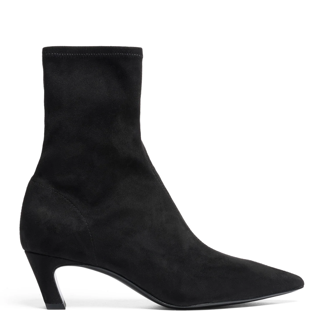Viva Black Suede Heeled Boots