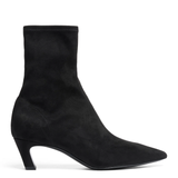 Viva Black Suede Heeled Boots