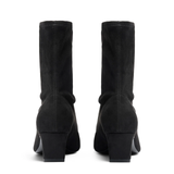 Viva Black Suede Heeled Boots